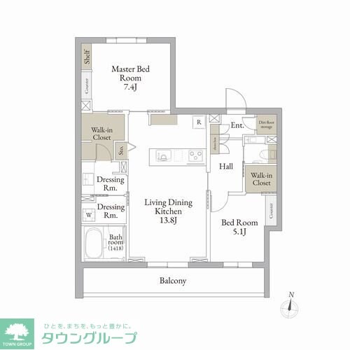 ポルタ ノビリスの物件間取画像