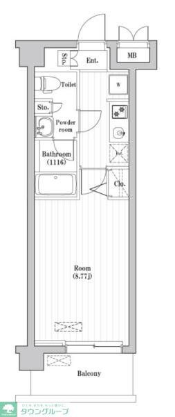 N-stage Nishikunitachiの物件間取画像