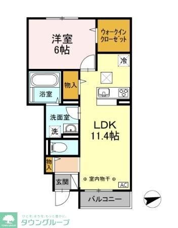 レ・ブルーの物件間取画像