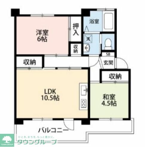 西けやき台団地7号棟の物件間取画像