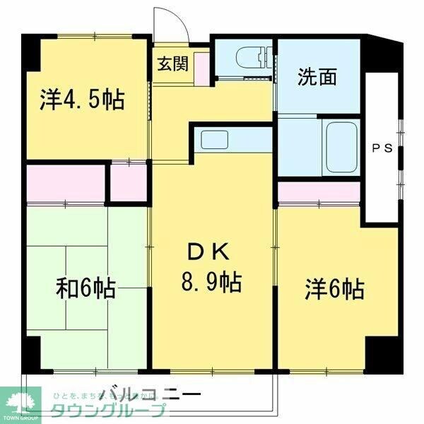 サンスクエアビルの物件間取画像