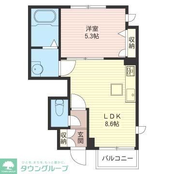クレスト多摩の物件間取画像