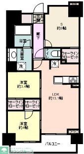 ジェイグラン国立の物件間取画像