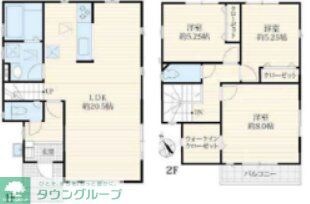 マイホームネクスト残堀4号棟の物件間取画像