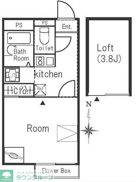 サンビレッジ壱番町の物件間取画像
