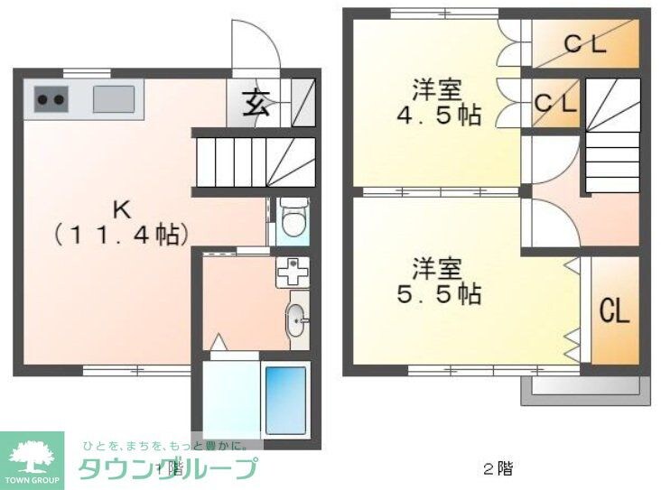 せせらぎ夏秋の物件間取画像