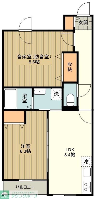 フェリーチェMIYABIの物件間取画像