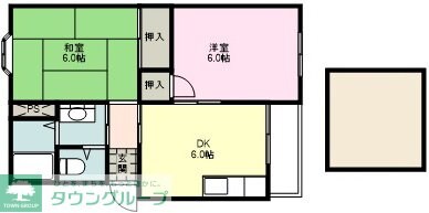 ハイツ花梨の物件間取画像