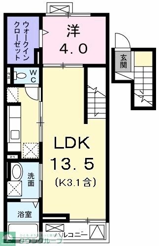 ル シエル Iの物件間取画像
