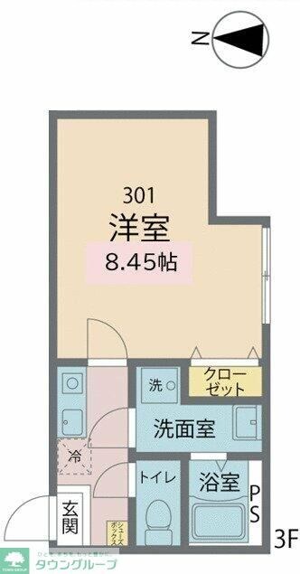 カインドネス鷹の台の物件間取画像