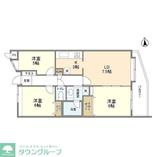 アルス立川の物件間取画像