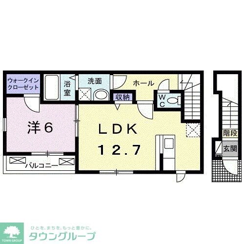 メゾンドグリシーヌIIIの物件間取画像