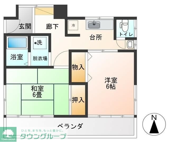 フリーデ国立の物件間取画像
