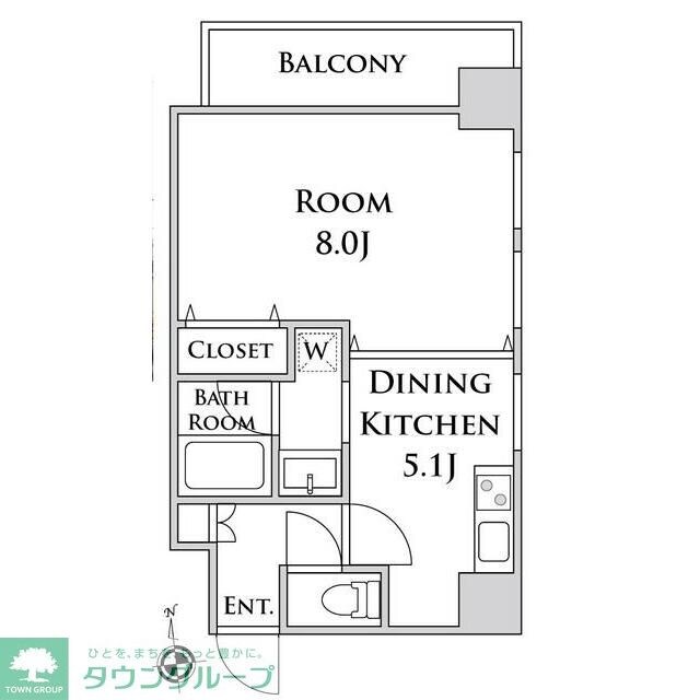 メゾンポメル小川の物件間取画像