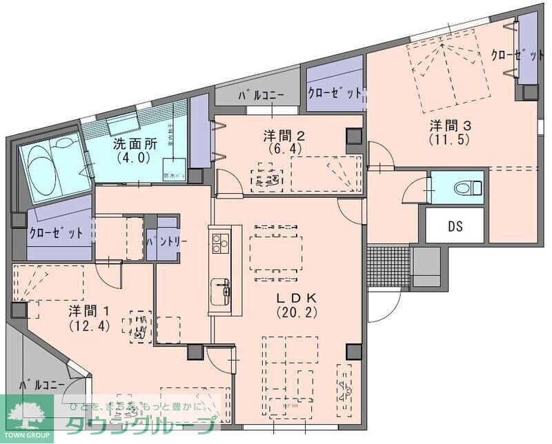 ジャカランダの物件間取画像