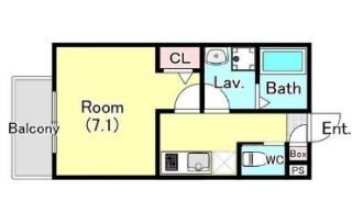 ジーメゾン昭島の物件間取画像
