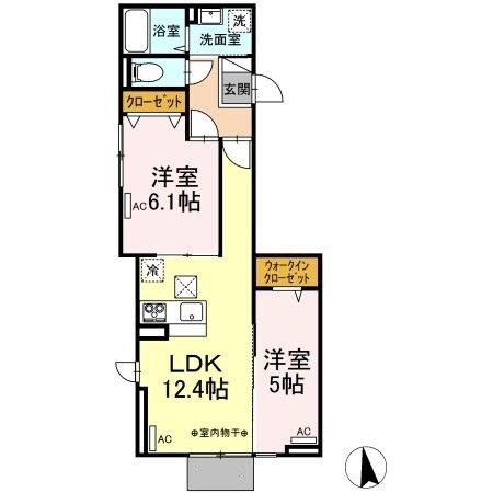 Dフラット台町の物件間取画像