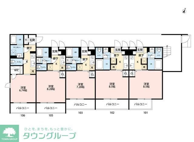 福生セイワレジデンスの物件間取画像