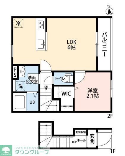 リーブルファイン羽村羽中の物件間取画像