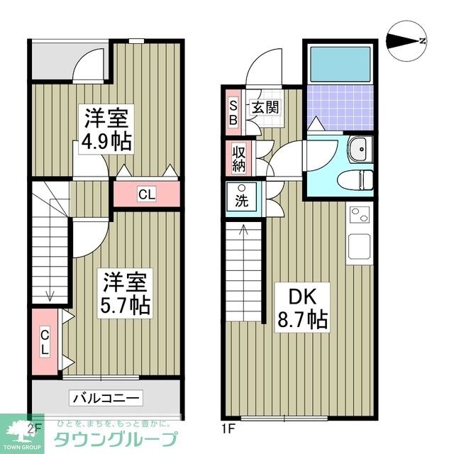 アンジュエールBの物件間取画像