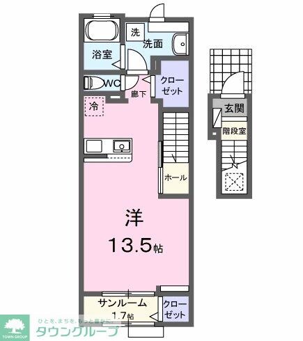 ヒルズ山王林の物件間取画像
