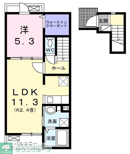 ラ・シモーヌ・メゾン MHの物件間取画像