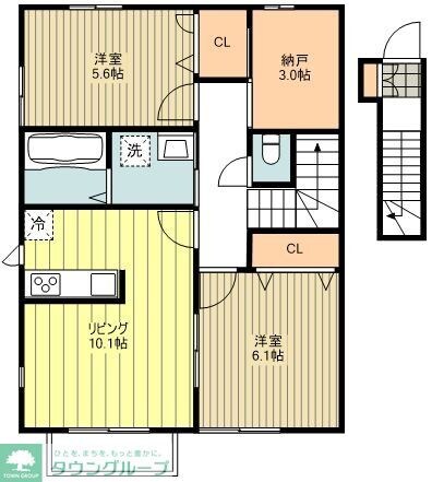 セレスティアル福生の物件間取画像