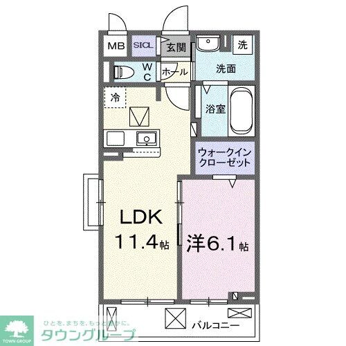 ラピス飯能の物件間取画像