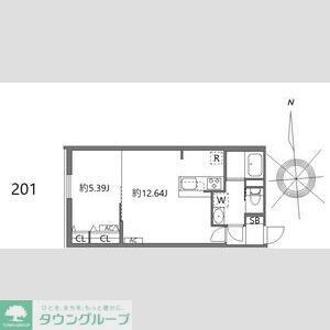 ルオーレ上北沢駅前の物件間取画像