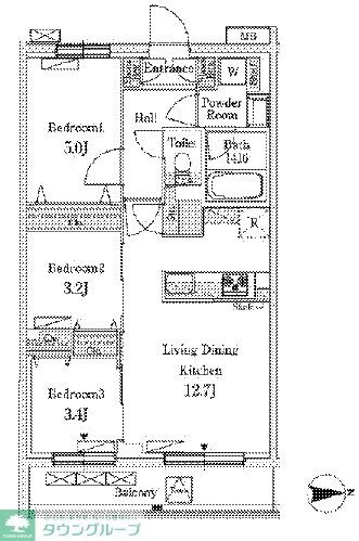 テラス上石神井ウエストの物件間取画像