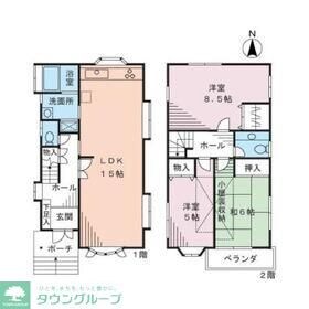 杉並区和泉4丁目貸家の物件間取画像