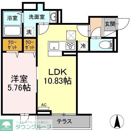 エクセリア中村北の物件間取画像