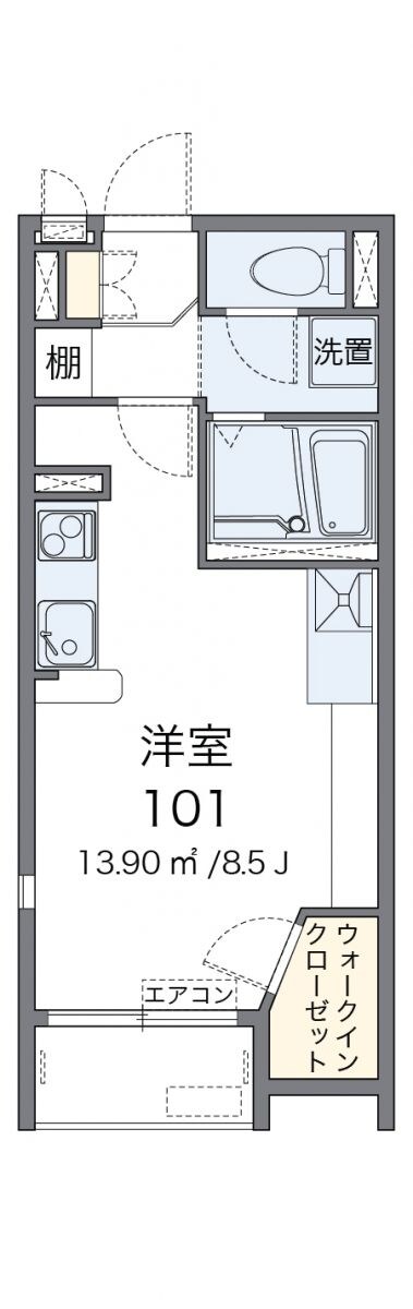 レオネクストテネレッツァの物件間取画像