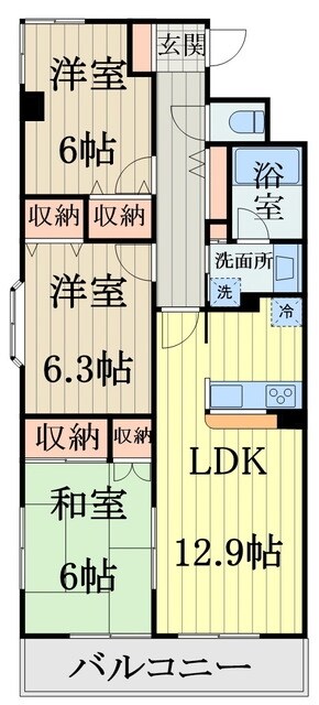 ライフステージ武蔵野の物件間取画像