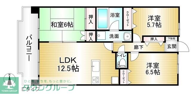 ライフステージ武蔵野の物件間取画像