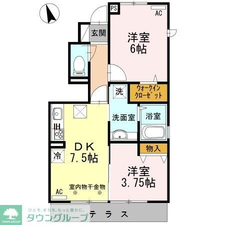 アヴェニールの物件間取画像