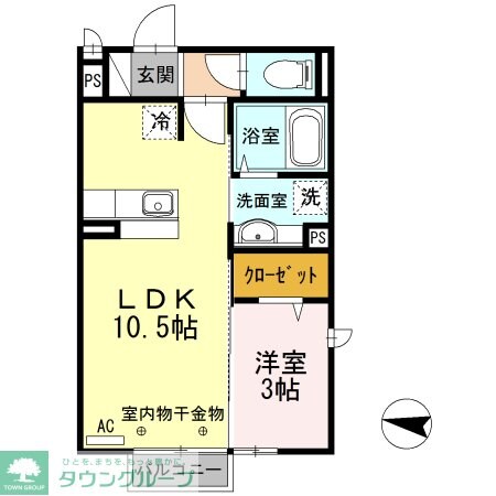 ゼルコヴァ北野の物件間取画像