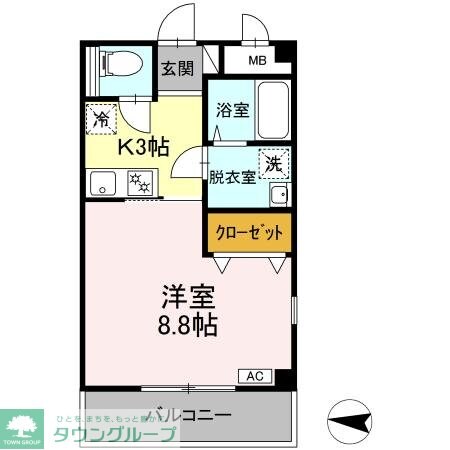 Amenity Courtの物件間取画像