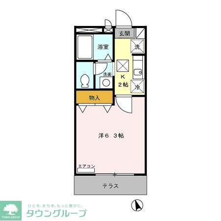 ブランシェ鷹の台の物件間取画像