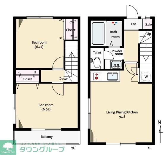 ベルーガ武蔵野の物件間取画像