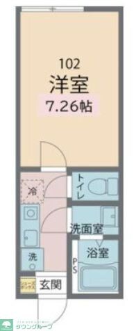 カインドネス鷹の台の物件間取画像