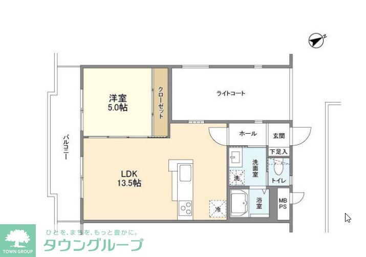 マリンコートの物件間取画像