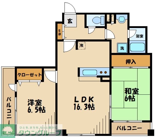 アクシス調布の物件間取画像