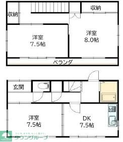 森貸家の物件間取画像