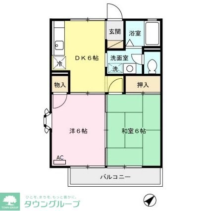 コーポドエルの物件間取画像