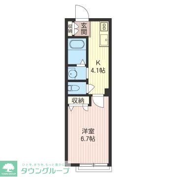 テオス国立の物件間取画像