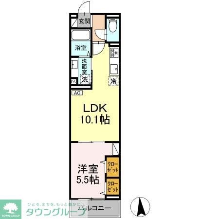 Dアセット栄町の物件間取画像
