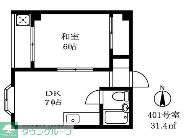 ヘリオス天神町レジデンスの物件間取画像