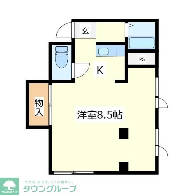 国立コーポの物件間取画像
