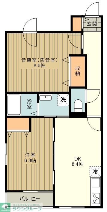 フェリーチェMIYABIの物件間取画像